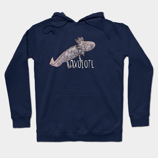 Wild Axoltotl Hoodie by badlydrawnbabe